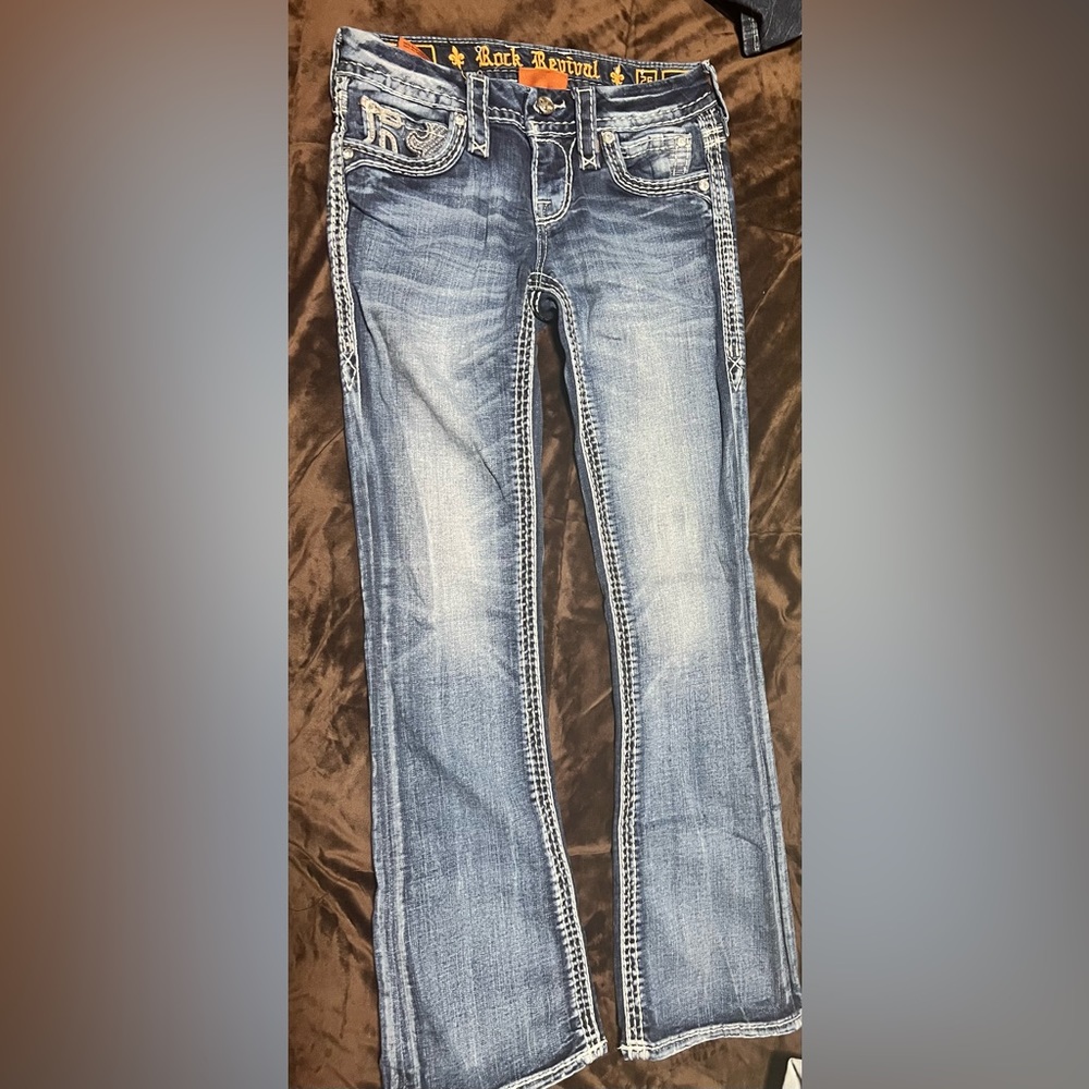 Rock Revival Boot Cut Jeans. Size 26